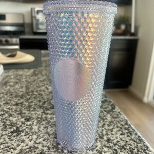 Starbucks Iridescent Holographic Tumbler - Lavender Blue Shift